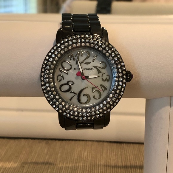 Betsey Johnson Accessories - Betsey Johnson Women’s BLINGED JET Watch